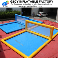 Piscine personnalisée terrain de volley-ball gonflable/terrain de volley-ball gonflable de l'eau/terrain de tennis gonflable pour les jeux de sport