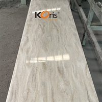 Dalles de pierre artificielle en acrylique à motif veiné Koris 12 mm