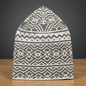 Gorro Kufi Estilo Omaní para Hombre, Gorro de Oración Musulmán Bordado, Tocado Islámico Tradicional, Diseño Islámico, Ecológico y Transpirable - Product Image 3