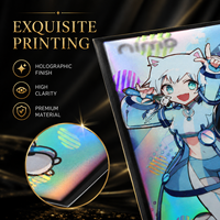 Pochettes pour cartes imprimées de qualité supérieure, finition holographique, haute clarté, design personnalisé, protection durable, OEM ODM