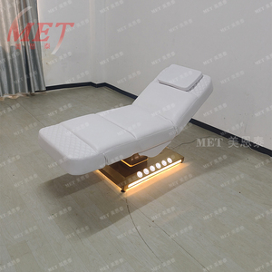 Lusso moderno elettrico 4 motore letto di bellezza professionale Spa letti rosa curvo ciglia per mobili da salone - Product Image 3