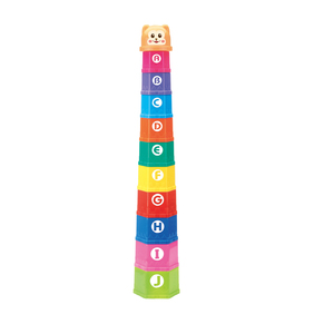 11pcs giáo dục bé đồ chơi 6 tháng + Con số chữ gấp Stack cup tháp trẻ em sớm thông minh - Product Image 3