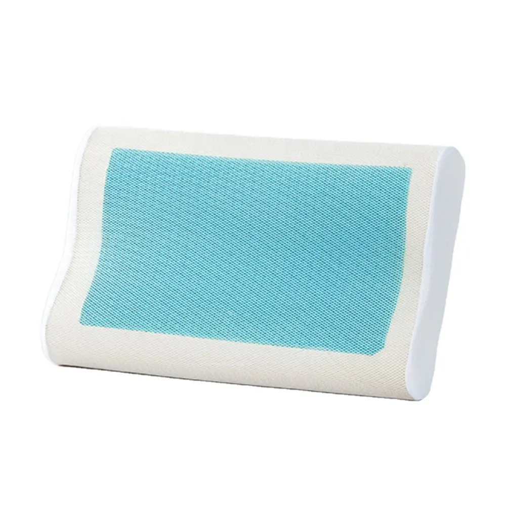 Benutzer definierte weiche bequeme Bett schlafen blau Memory Foam Kühlgel Memory Foam Kissen