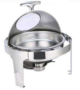 Plat de service rond de luxe doré avec fenêtre décorative, 6 litres, pour hôtels, haute qualité, achetez <span class=keywords><strong>en</strong></span> <span class=keywords><strong>ligne</strong></span> - Product Image 5