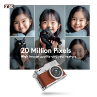 Mini Cámara Retro Portátil al por Mayor, Cámara Micro Compacta de 1080P, Ligera para Vlogging, Viajes, Cámaras de Fotos y Vídeo de Bolsillo