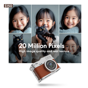 Mini Cámara Retro Portátil al por Mayor, Cámara Micro Compacta de 1080P, Ligera <span class=keywords><strong>para</strong></span> Vlogging, Viajes, Cámaras de Fotos y Vídeo de Bolsillo - Product Image 5