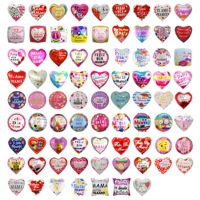 Vente en gros usine – Ballons circulaires en aluminium de 18 pouces en forme de cœur pour la fête des Mères espagnole – Décorations de fête joyeuses pour maman