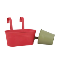 Poudre enduit fer moderne suspendu jardinière crochets Durable métal Pot de fleur maison jardin Patio intérieur mur décor