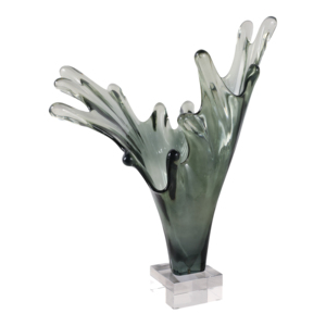 Scultura moderna ispirata alle onde, statua decorativa per casa, ufficio, bagno, pezzo d'arte d'accento. - Product Image 2