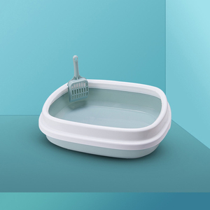 Bac à litière semi-fermé pour chat, très populaire chez Pet Shop - Grande toilette pour chat, fournitures pour animaux de compagnie - Product Image 5