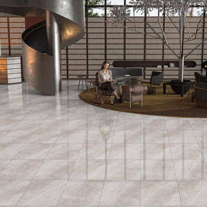Britton Bianco 24x24inch Glossy Porcelain Tiles Elegant White Marble Interior <b>Wall</b> Floor Collection 8mm - Product Image 2