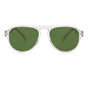 Green Pilot <b>Sunglasses</b> Full Rim <b>Gradient</b> Brown Lenses Unisex Outdoor UV Protection Adult Style - Product Image 2