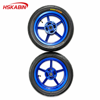 HSKABIN Yozma Tuttio EM5 RTR E Dirt Bike, roues Supermoto de 12 pouces, pneus Kenda Curve bleus, pièces de moto, pneus tout-terrain