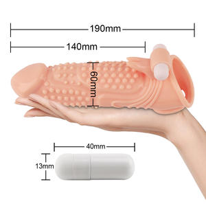 Venta caliente de fábrica, Consolador de alta calidad, bragas realistas, condón masculino, manga de punta, condón grueso de retraso, productos sexuales para adultos - Product Image 2