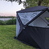 GUGU MEOW Carpa de Sauna Personalizada para 1-2 Personas, de Calidad Media-Alta, Moderna, de Triple Capa, Apertura Automática Rápida, Tela Oxford 210D