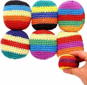 Pelota de Crochet Hecha a Mano - Paquete de 3 Pelotas de Algodón Tejido Resistentes para Juegos de Estilo, Malabares, Trucos y Juegos al Aire Libre - Product Image 2