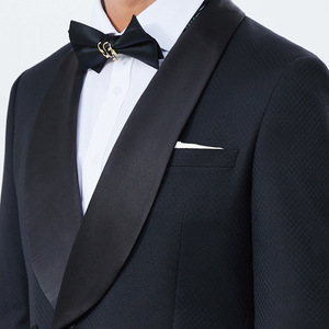 Costume de <span class=keywords><strong>soirée</strong></span> sur mesure à simple boutonnage orné de perles pour <span class=keywords><strong>homme</strong></span> – <span class=keywords><strong>Ensemble</strong></span> de costume de cérémonie haut de gamme sur mesure - Product Image 3
