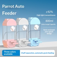 Mangeoire automatique pour oiseaux, anti-déversement et anti-goutte, distributeur automatique avec boîte à nourriture pour perroquets