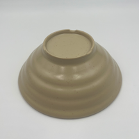 Bol à soupe/nouilles en céramique/mélamine de petite taille (450 ml/15,5 oz/5,85 pouces) pour restaurant, avec design côtelé