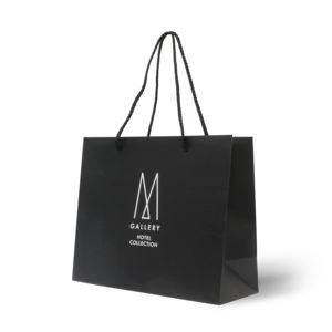 Bolsa de compras de regalo de lujo con diseño de logotipo personalizado impreso único de fábrica de alta calidad para ropa - Product Image 1