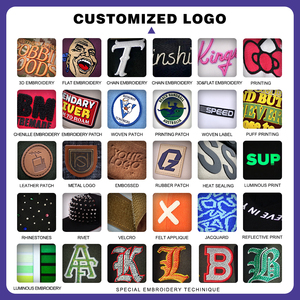 Qianzun 스포티 구조화되지 않은 100% 면 야구 모자 편지 패턴 로고와 개인 다크 브라운 아빠 모자 - Product Image 3