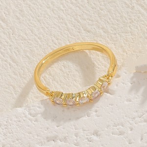Anello Aperto Minimalista Regolabile con Accento Quadrato, Anello Creativo da Dito per Donne - Product Image 5