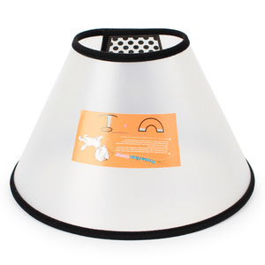 Collier de protection pour animaux de compagnie en plastique respirant, pour chiens et chats, conique, anti-griffures et anti-morsures, pour le toilettage - Product Image 5