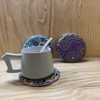 Napperons de table en céramique modernes faits à la main accessoires décoratifs de cuisine imprimés personnalisés matériau céramique tissé