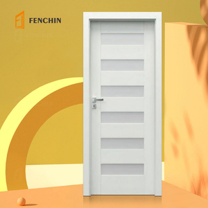 Luxury Modern <strong>Wooden</strong> Frost White Oak Contemporary Sliding <strong>Room</strong> Prehung Interior Wood Door Iron <strong>Gate</strong> <strong>Designs</strong> With Frame - Product Image 6