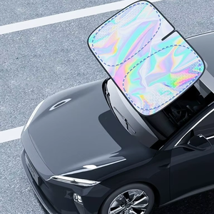 Faltbares Auto Sonnenschutz vorne hinten Seiten fenster Glasdach mit Oberlicht reflektierende Abdeckungen Windschutz scheibe - Product Image 3
