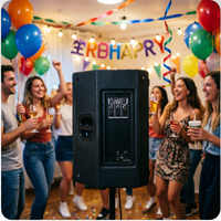 Haut-parleur actif 2 voies 12 pouces Classe D DSP Bi-Amplifié 131 dB avec transducteur en titane, Bluetooth TWS Audio pour scène, bar et événements en direct
