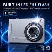 Kamera Digital 4K Vlog Kamera Video YouTube Vlogging 16X Zoom Digital CMOS AF Focus Populer Murah Camcorder CCD
