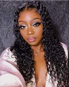 Amd — perruque lace front wig 360 péruvienne, perruques lace wig cheveux naturels bouclés, perruques courtes pour femmes noires, perruque deep wave, loose deep wave, <span class=keywords><strong>alipearl</strong></span> - Product Image 3