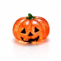 Jouet anti-stress créatif en caoutchouc souple en forme de tête de citrouille d'Halloween, nouveauté transfrontalière, avec paillettes, pour la décompression, vente en gros