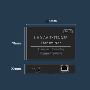 4K 30Hz HD kép 5V/2A HDML màn hình không dây thrower 200m không dây máy phát và máy thu Extender thích hợp cho giám sát NVR - Product Image 4