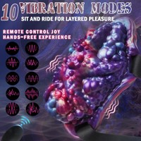 Alien Grinder Dildo Sit-and-Ride Vibrator Reitvibrator Weiblicher Klitoris-Stimulator mit 10 Modi Strap-on Monster Vibrierender Penis