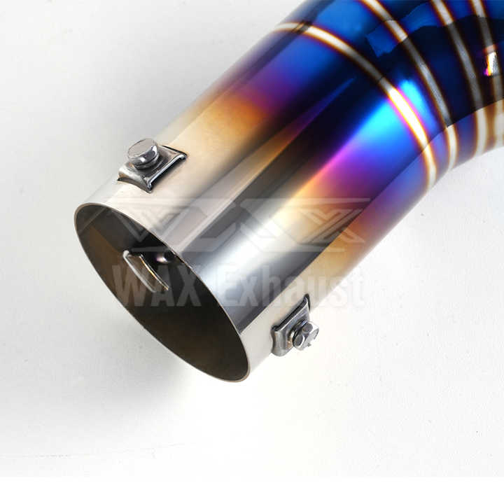 Universal 304 Stainless Steel Welding Muffler Tip Burnt Blue 76mm ...
