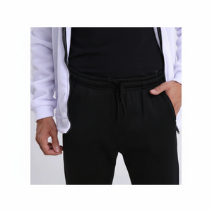 Conjunto de dos piezas para hombre Sudadera con capucha de poliéster y pantalones Ropa deportiva Traje para talla de invierno - Product Image 1
