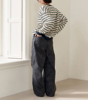 Sweat-shirt en tricot personnalisé pour femmes grandes tailles, col rond, coton, logo vintage avec broderie, pull décontracté de sport et pantalon