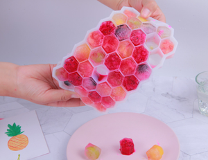 Moule de noël créatif sans BPA à dégagement facile, <span class=keywords><strong>bac</strong></span> à glaçons en silicone à 14 trous avec couvercle amovible - Product Image 5