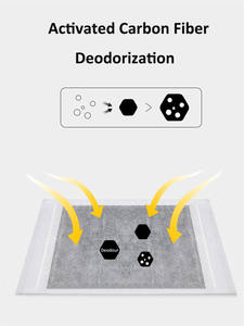 Almohadilla desechable de fibra de carbono activado para mascotas, inodoro para cachorros, para dormir, 2023 H - Product Image 2