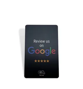 New design programmable google reviews card NFC ntag213/215/216/424 dna google review card google for sale