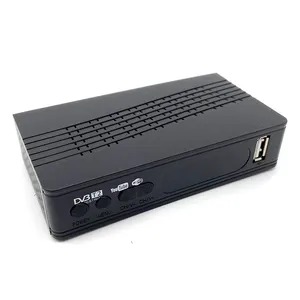 热卖迷你机顶盒免费定制PVR h.265 hevc机顶盒高清DVB T2电视调谐器解码器机顶盒矩阵