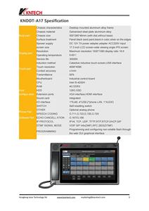 KNTECH Salle de contrôle Téléphone A17 Identification de l'appelant Téléphone sensible 17.3 pouces Écran tactile Station de répartition Col de cygne Microphone - Product Image 6