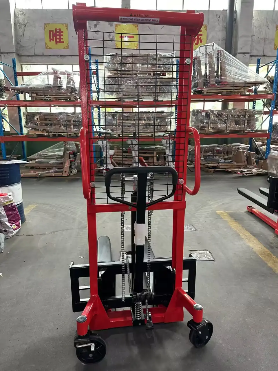 Fabrika yüksek kalite ucuz satış manuel Forklift ayarlanabilir yükseklik 2 T hidrolik el istifleyici