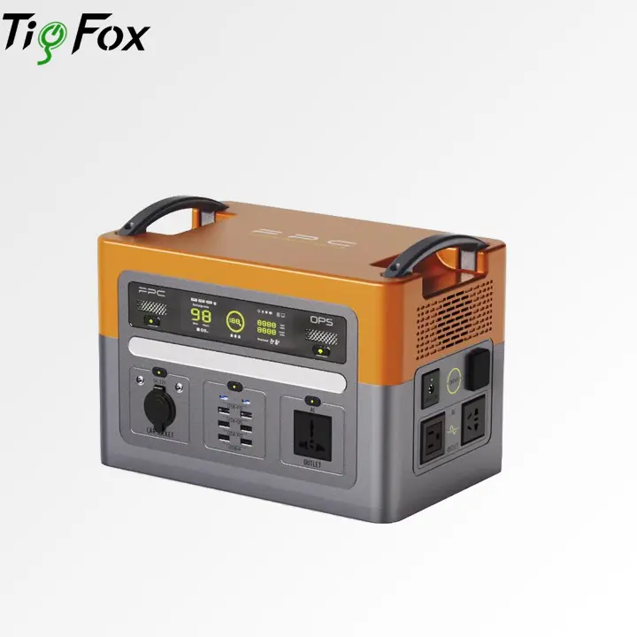 Tig Fox-generador Solar portátil para exteriores, estación de energía de 300W, 500W y 1000W para teléfono móvil, portátil, batería para acampada, Lifepo4