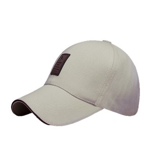 Baseball <b>Cap</b> <b>Navy</b> <b>Blue</b> Cotton Duckbill Sun Hat For Men With Logo Patch - Product Image 4