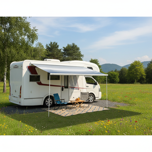 Auvent rétractable pour camping-car Awnlux W5500 professionnel, 12V, en vinyle haute densité motorisé - Product Image 1
