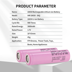 한국산 INR18650-30Q 리튬 이온 배터리 3000mAh 3.6V 15A 전기 자전거 UAV 원통형 고속 충전 리튬코발트산화물 배터리 - Product Image 5