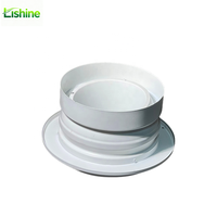 Diffuseur de jet de balle réglable en ABS durable, blanc, mural, pour bâtiments commerciaux extérieurs, stades, aéroports, entrepôts